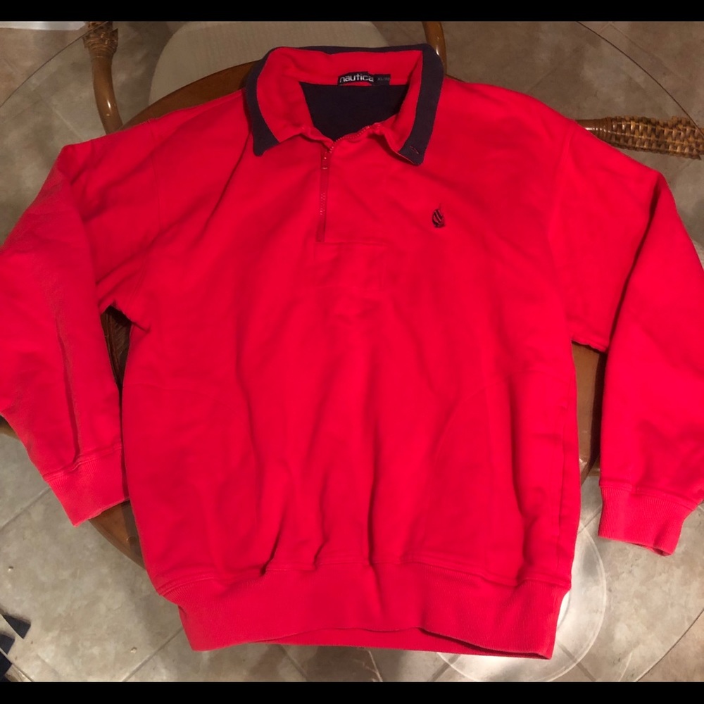 Vintage Nautica sailing crest pull over jacket
